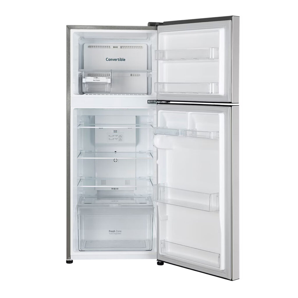 LG 240L 2 Star Convertible Frost-Free Double Door Refrigerator ,Smart Inverter Compressor (GL-S292SPZY, Shiny Steel)