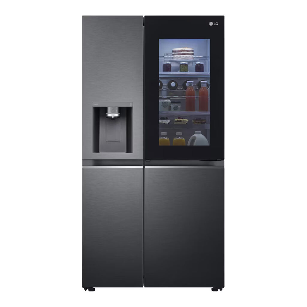 LG 630 L 3 Star Side-by-Side Refrigerator, InstaView (GL-X257AMC3,Matte Black)