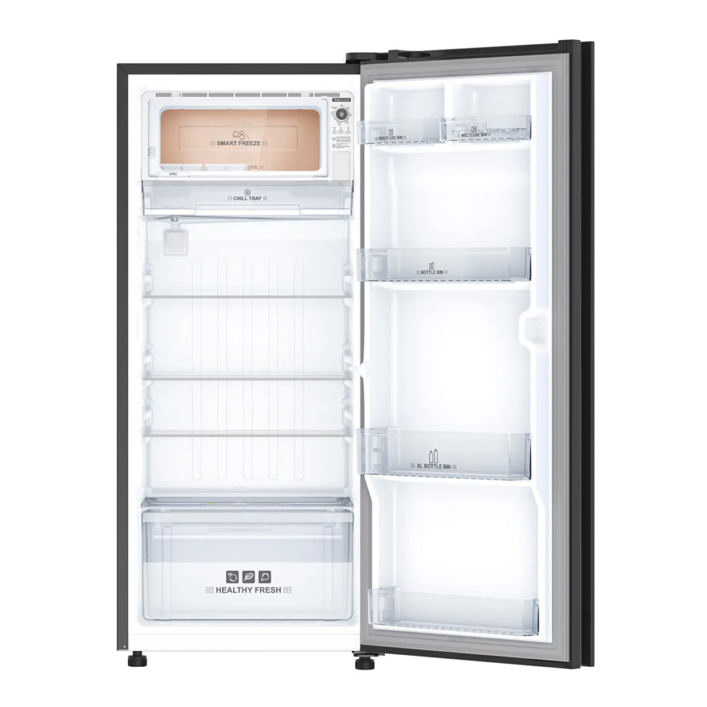 IFB 197 L 3 Star Single Door Direct Cool Refrigerator Advance Cool Series (IFBDC-2233FKG, Black Glass)