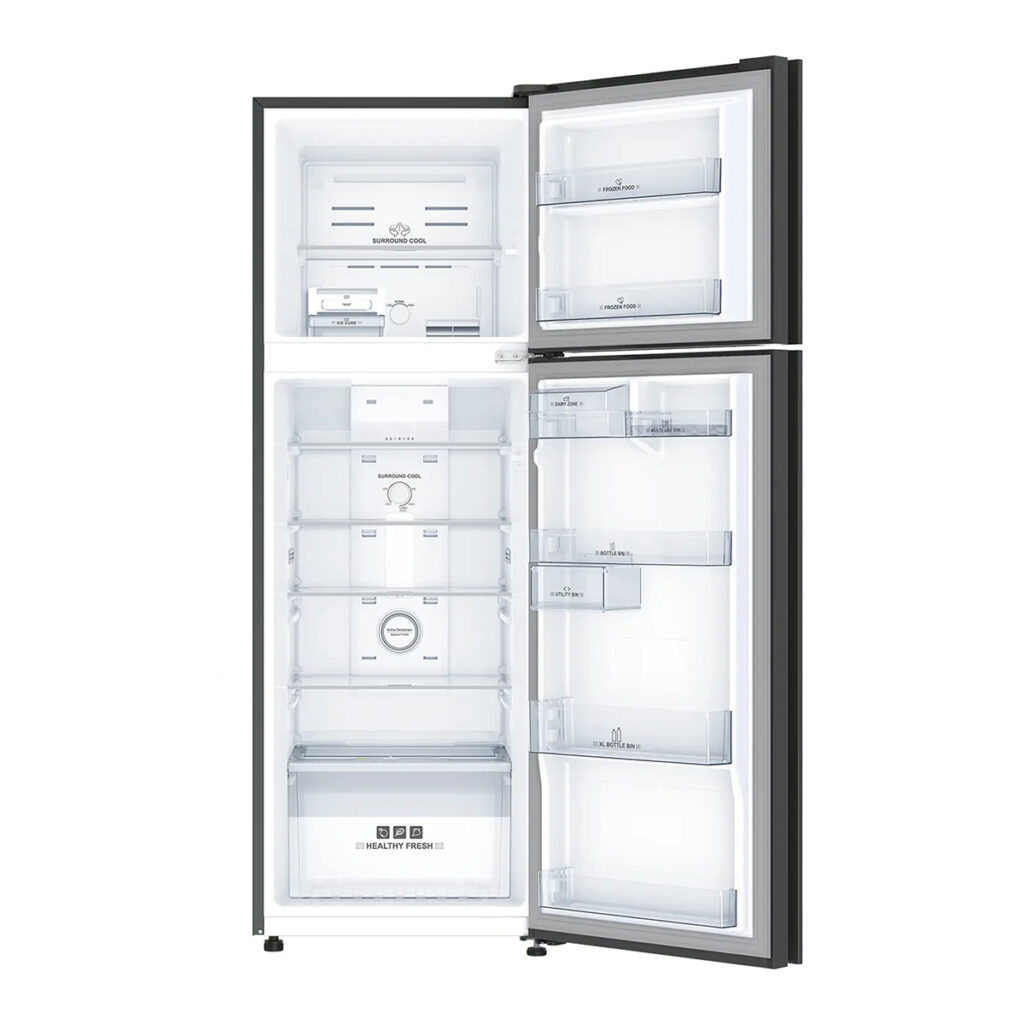 IFB 285 L 2 Star Frost – Free Double Door Refrigerator Eco-Cool Series (IFBFF-3362IKG,Black Glass)