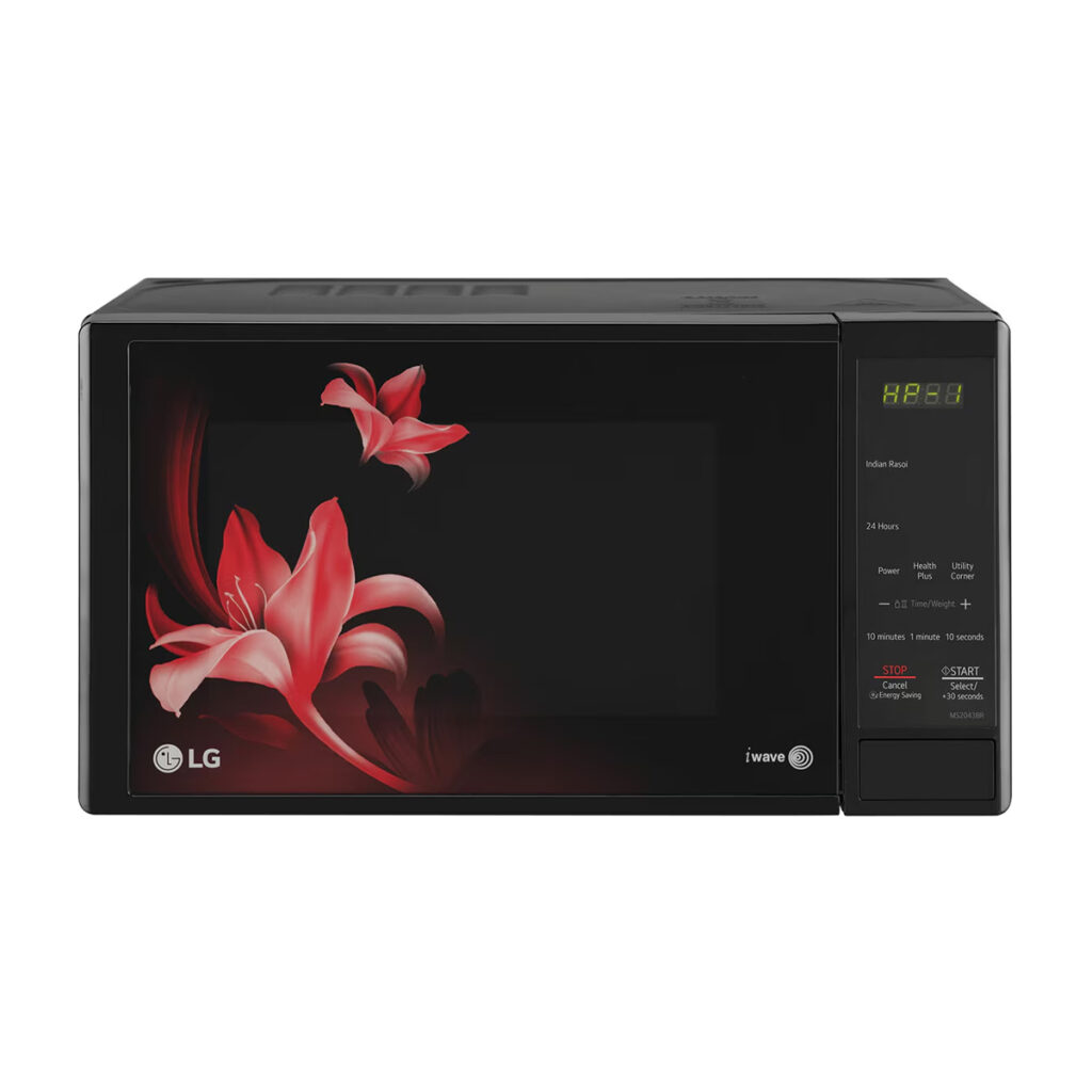 LG 20L Solo Microwave Oven with Glass Door (MS2043BR, Floral)