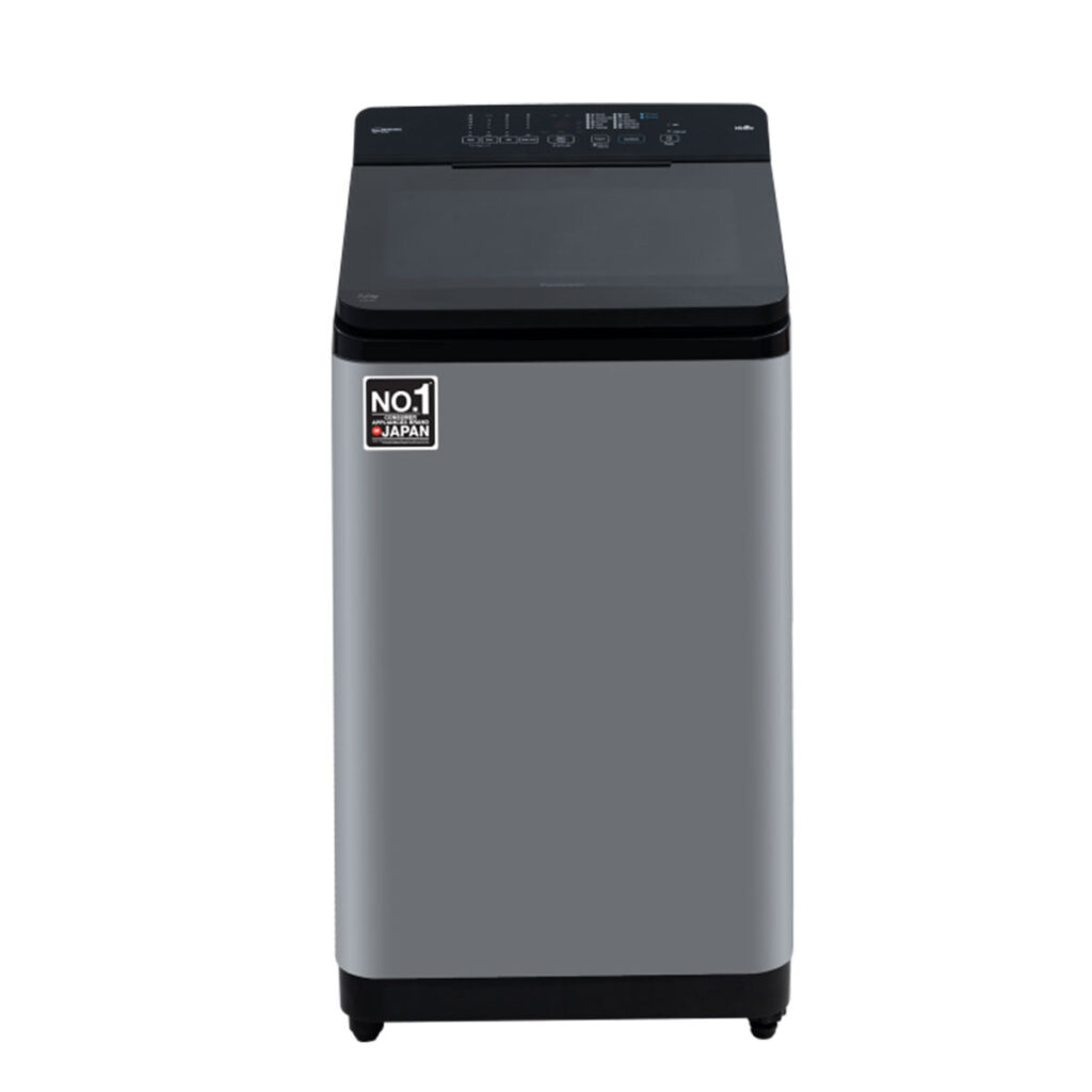 Panasonic 8 Kg 5 Star Fully Automatic Top Load Washing Machine (NA-F80X11CRB,Charcoal inox grey)