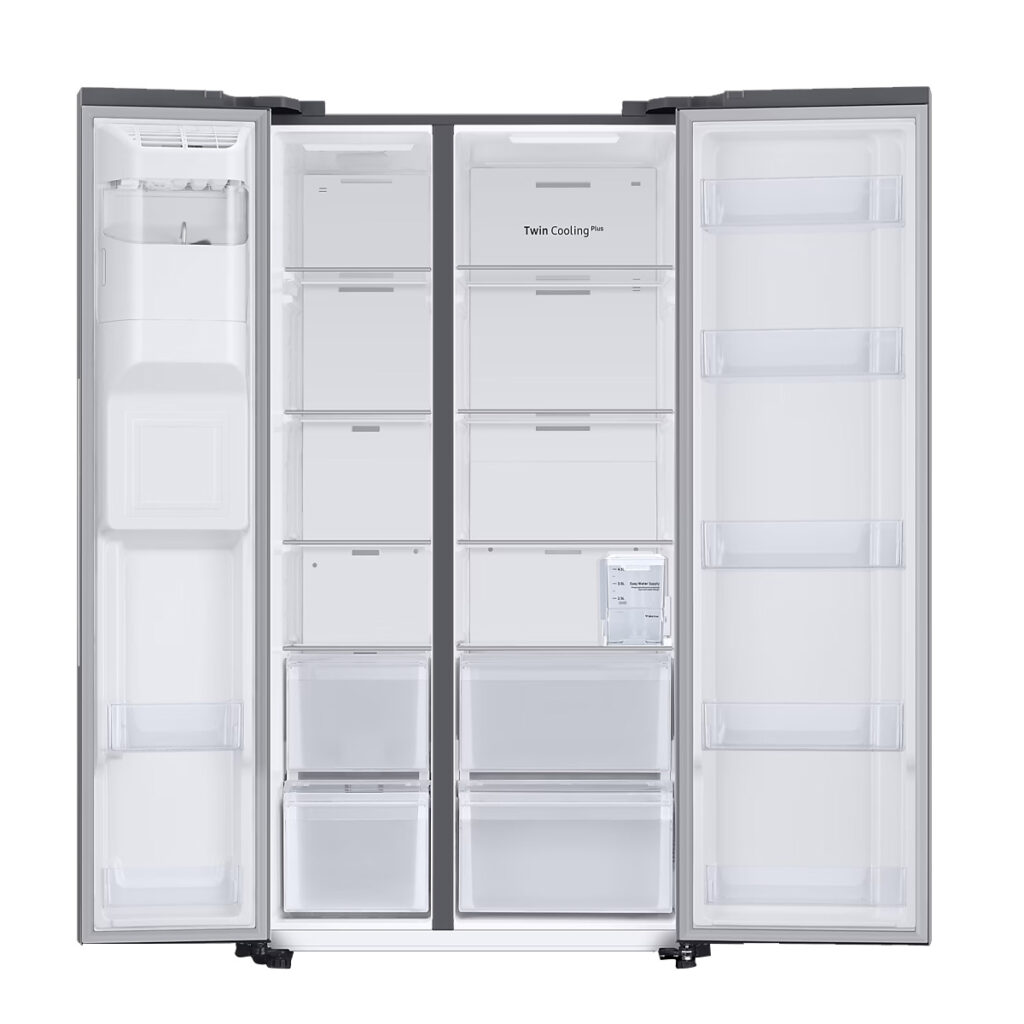 Samsung 633 L 3 Star Convertible 5in1 Side by Side Refrigerator (RS78CG8543SLHL, Real Stainless)