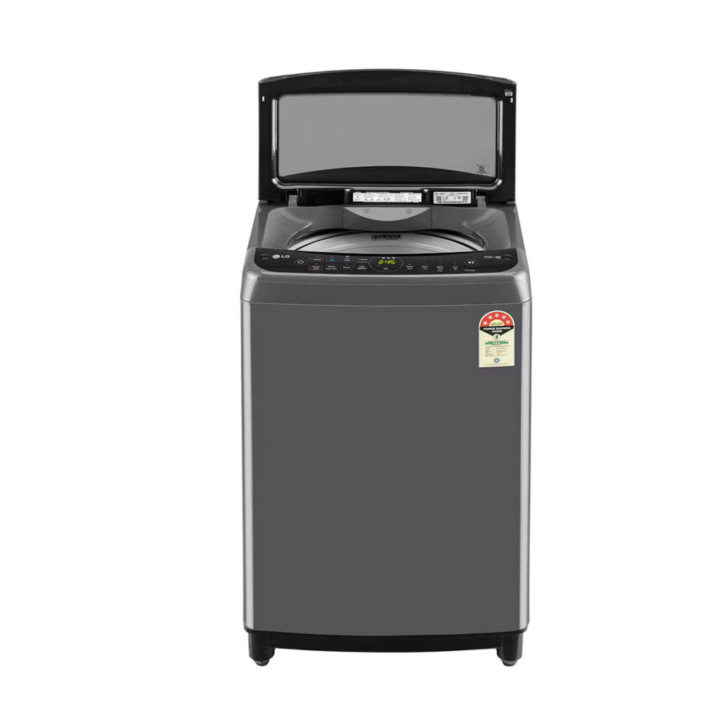 LG 9Kg 5 Star Fully Automatic Top Load Washing Machine, AI Direct Drive™, In-built Heater (THD09SPM, Middle Black)