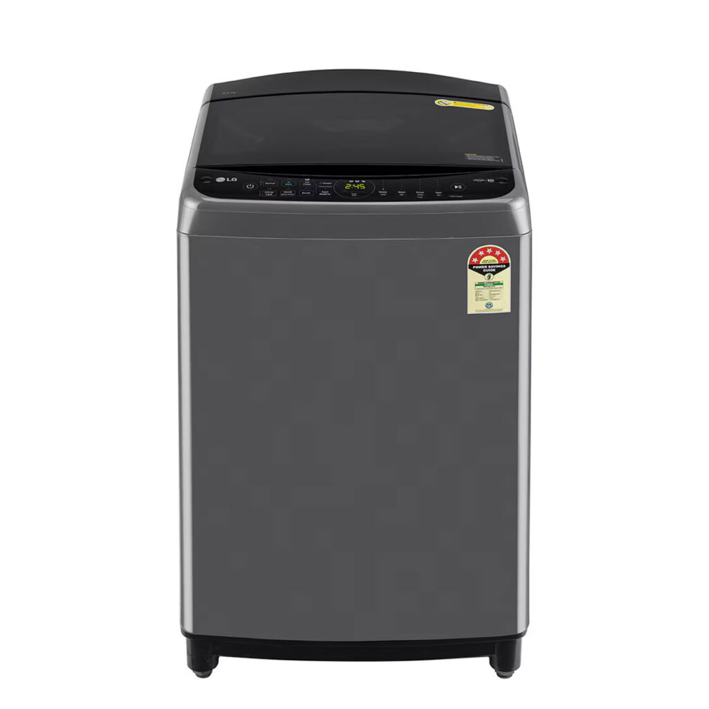 LG 9Kg 5 Star Fully Automatic Top Load Washing Machine, AI Direct Drive™, In-built Heater (THD09SPM, Middle Black)