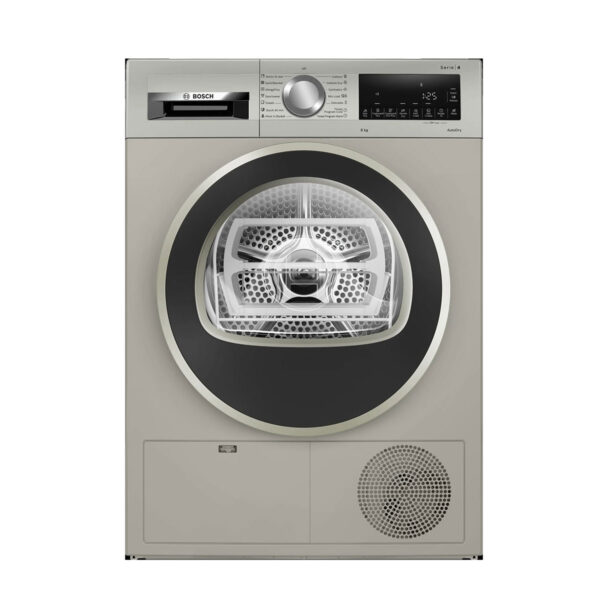 Bosch 8 kg Series 4, condenser tumble dryer (WPG23108IN,Silver inox)