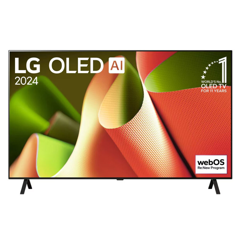 LG 65 Inch (165cm) LG OLED AI B4 4K Smart TV, Dolby Vision / HDR10 / HLG (OLED65B46LA)