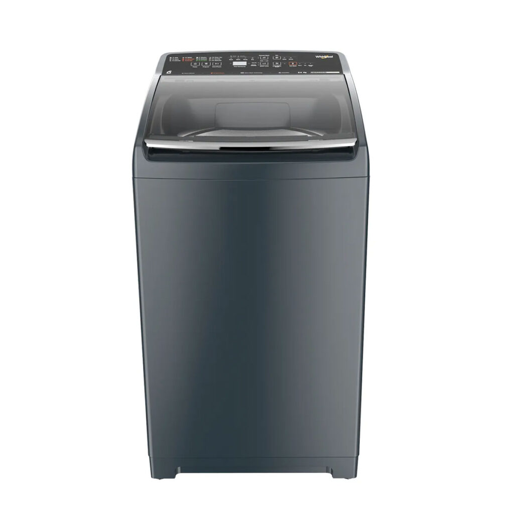 Whirlpool 8.5kg 5 Star Stainwash Pro Plus Top Load Washing Machine with In-Built Heater (Midnight Grey)