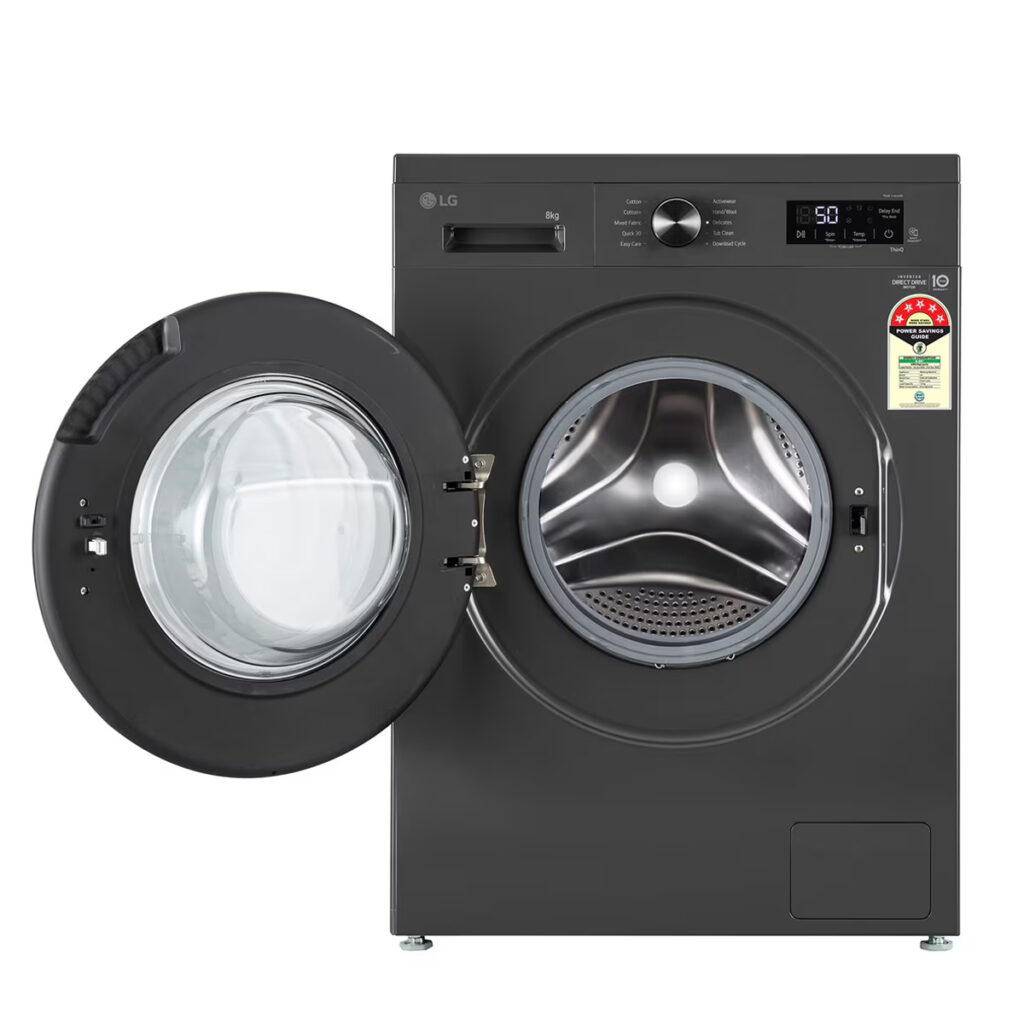 LG 9Kg 5 Star Front Load Washing Machine, AI Direct Drive (FHB1209Z2M, Middle Black)