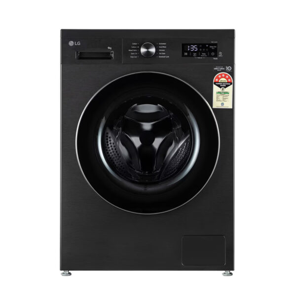 LG 9Kg 5 Star Front Load Washing Machine, AI Direct Drive With Wi-Fi(FHB1209Z4B, Platinum Black)