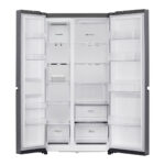 LG 650L 3 Star Convertible Side by Side Refrigerator (GL-B257JDS3, Dazzle Steel)