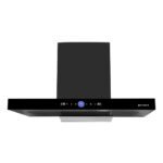 Faber 75 cm Auto Curved Clean Chimney (HOOD DAZZLE BLDC FL HC BK 75, Black)