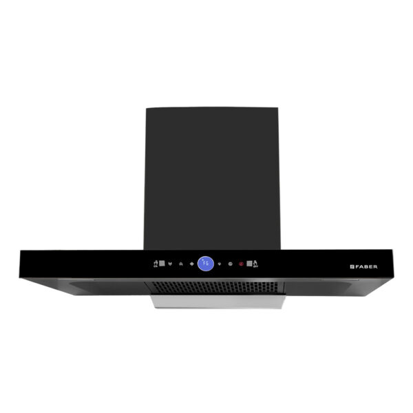 Faber 75 cm Auto Curved Clean Chimney (HOOD DAZZLE BLDC FL HC BK 75, Black)