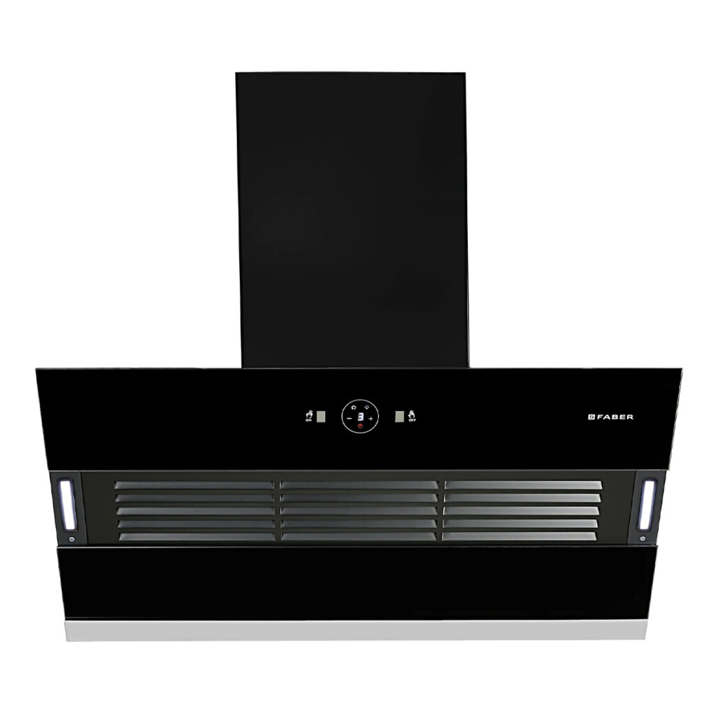 Faber 90 cm Auto Clean Chimney (HOOD VERTIGO FL SC AC BK 90, Black)