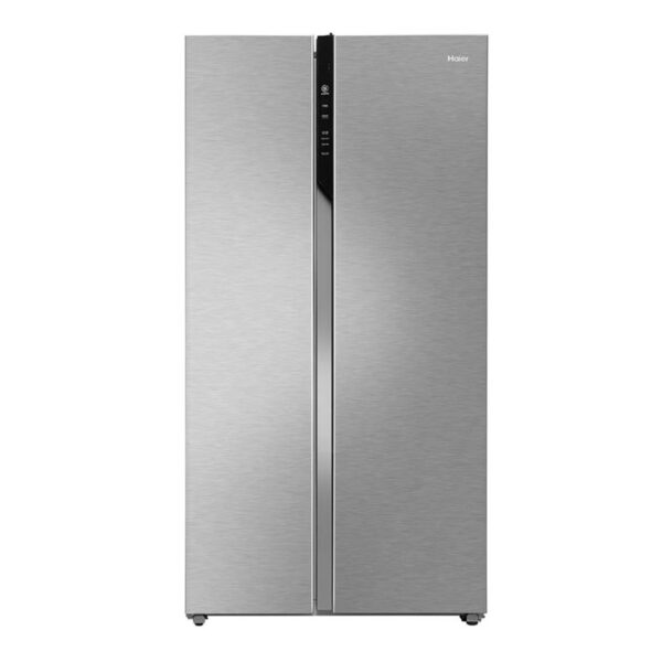 Haier 602L 3 Star Side By Side Frost Free Refrigerator, WiFi Enabled (HRS-682SSU1, Shiny Steel)