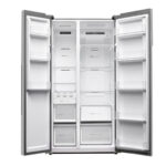 Haier 602L 3 Star Side By Side Frost Free Refrigerator, WiFi Enabled (HRS-682SSU1, Shiny Steel)