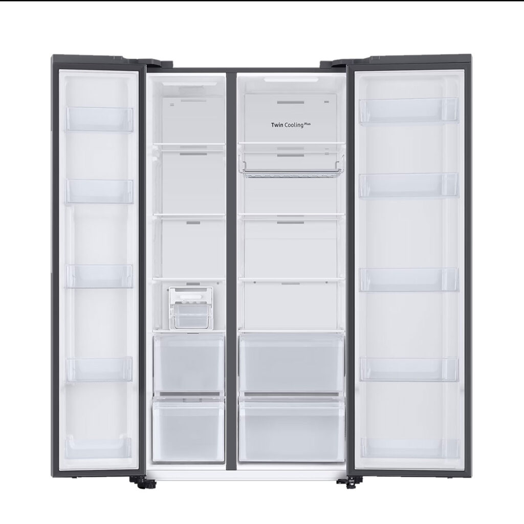 Samsung 653 L 3 Star BESPOKE Convertible 5in1 Side by Side Refrigerator (RS76CB81A312HL, Clean White)