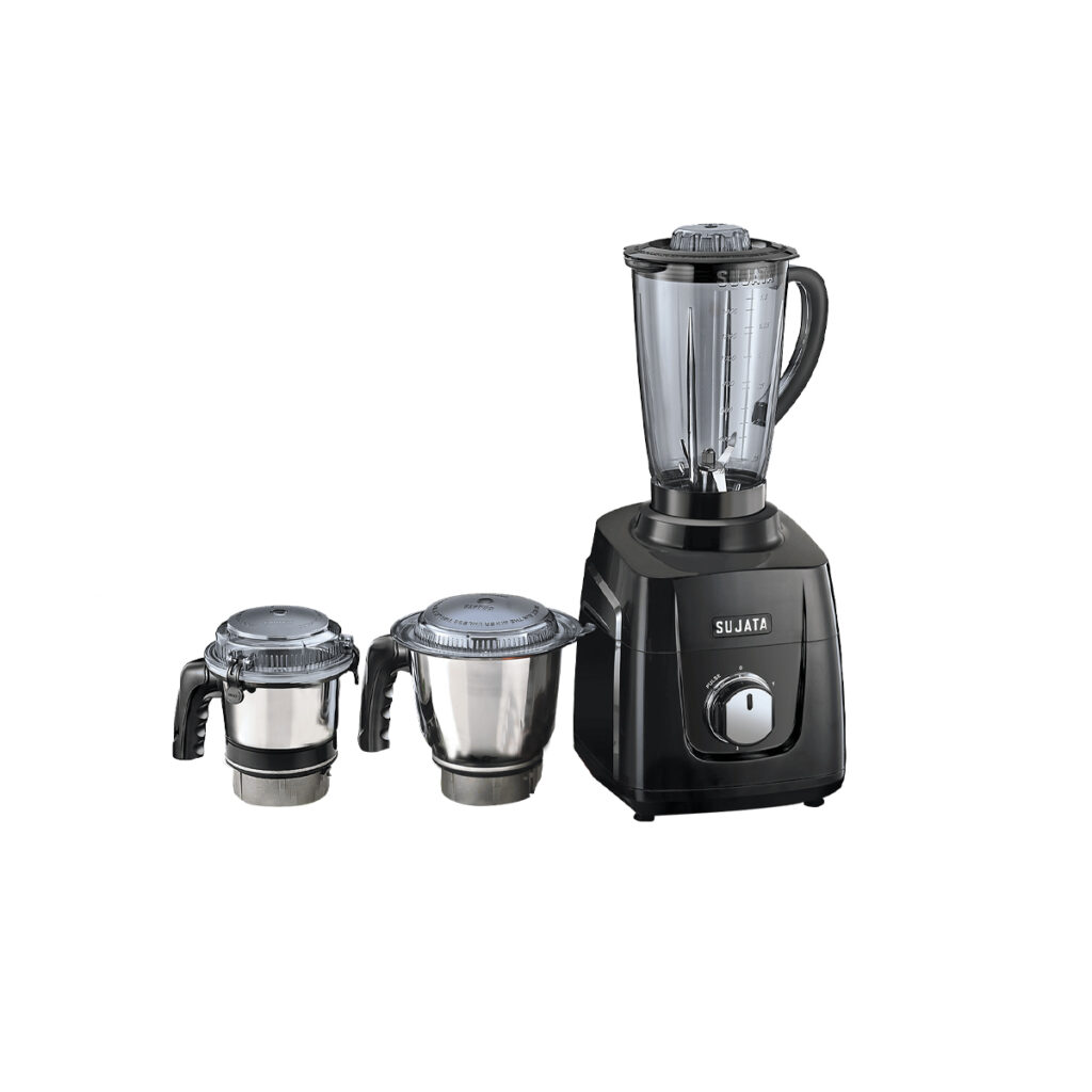 Sujata 1000 Watts 3 Jar Mixer Grinder(MG01 ,Black)