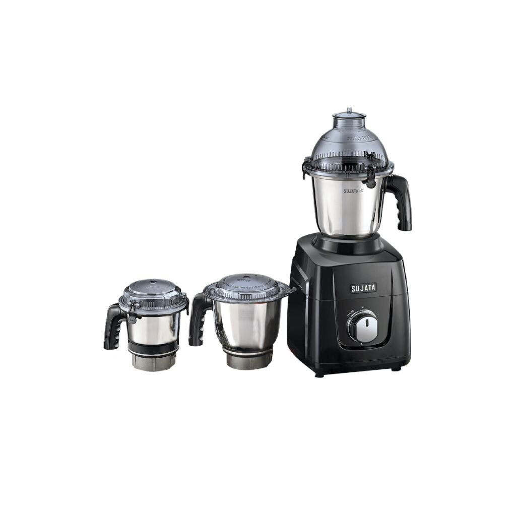 Sujata 1000 Watts 3 Jar Mixer Grinder(MG02 ,Black)