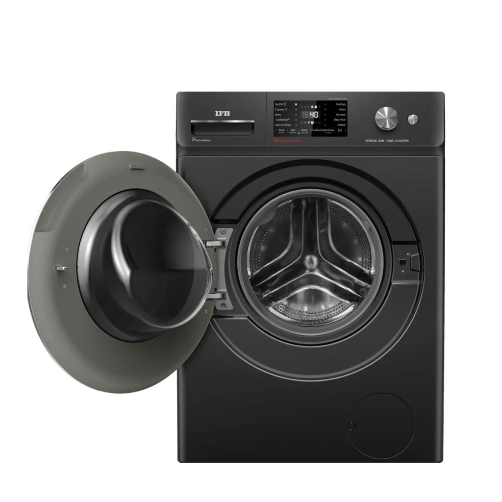 IFB 7 kg 5 Star Fully Automatic Front Load Washing Machine,1200 rpm With Wi-Fi(Serena BXN 7012K, Black)