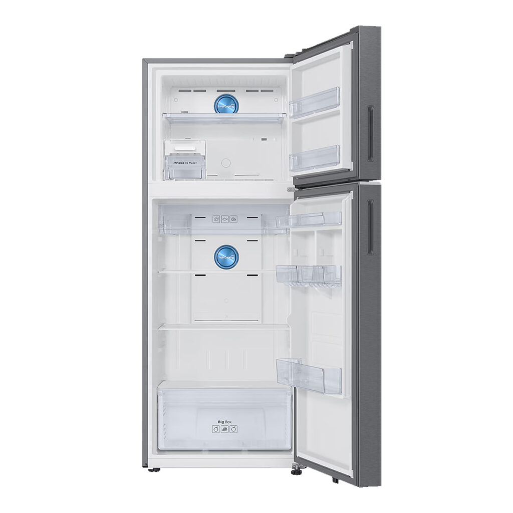 Samsung 419 L 2 Star BESPOKE AI Convertible Double Door Refrigerator With Wifi (RT45DG6A2BSL,Real Stainless)