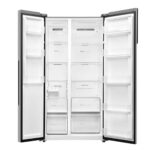 Haier 596 L side by side Frost Free Refrigerator (HES-690IM, Inox Marine Finish)