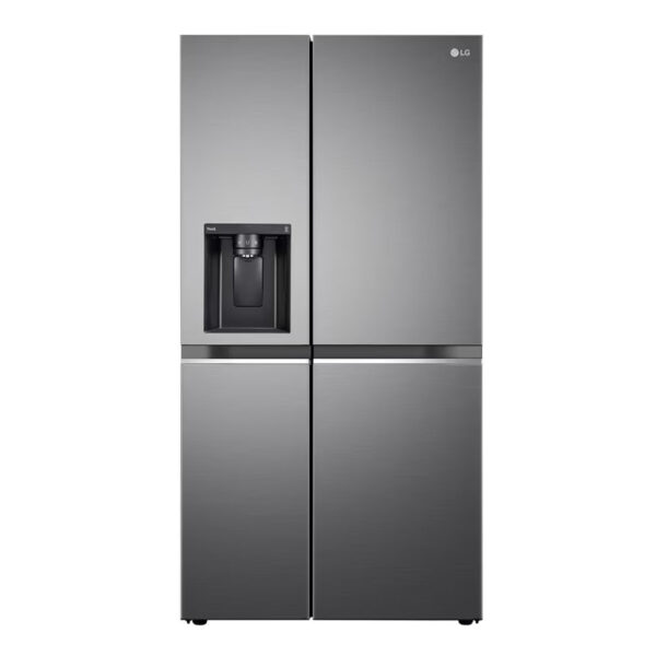 LG 630L 3 Star Side-by-Side Refrigerator, Water & Ice Dispenser (GL-L257CPZ3, Shiny Steel)