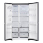 LG 630L 3 Star Side-by-Side Refrigerator, Water & Ice Dispenser (GL-L257CPZ3, Shiny Steel)