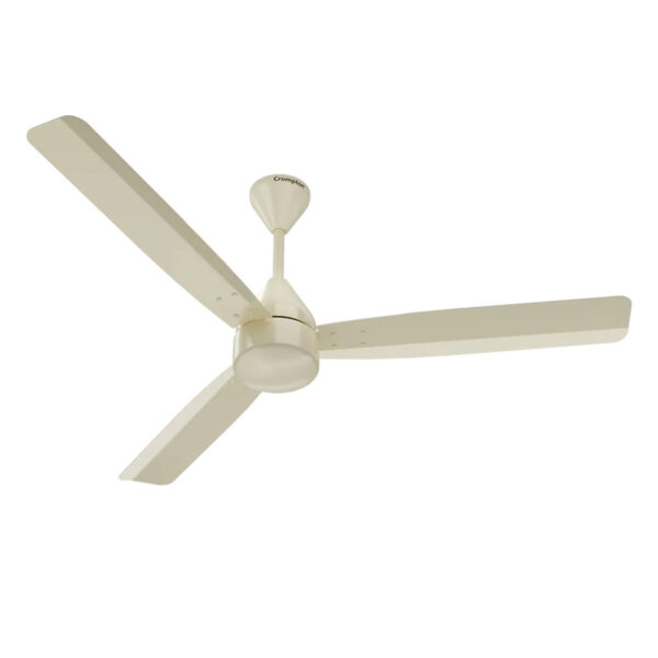 Crompton 1200 mm Energion Groove Regmote BLDC Ceiling Fan (350 Rpm, Ivory)