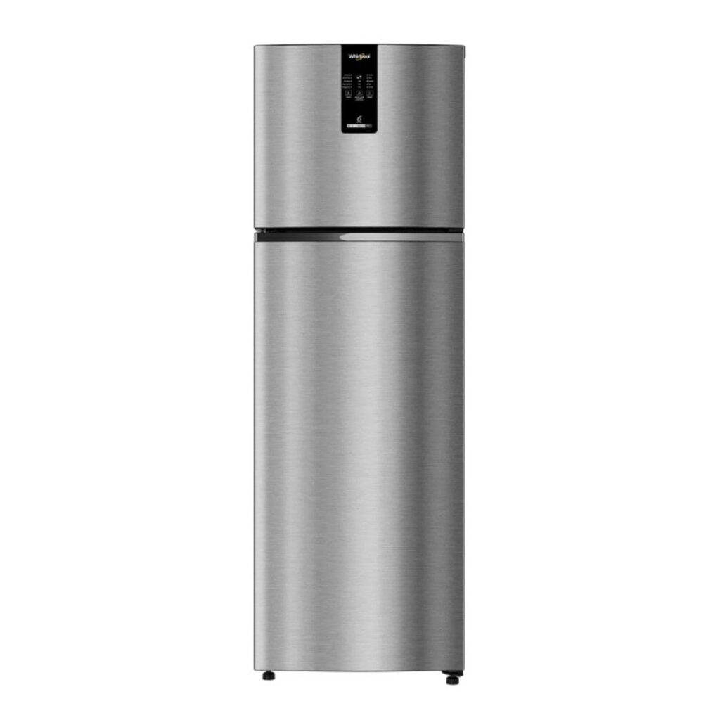 Whirlpool 235L 2 Star Convertible Frost Free Double-Door Refrigerator (IFPRO INV CNV 278 ILLUSIA STEEL )