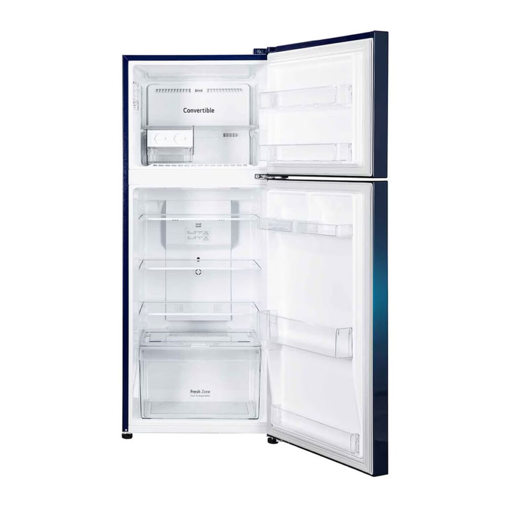 LG 240L 2 Star Double Door Refrigerator with Smart Inverter Compressor, Multi-Air Flow (GL-S292SBWY, Blue Waterlily)