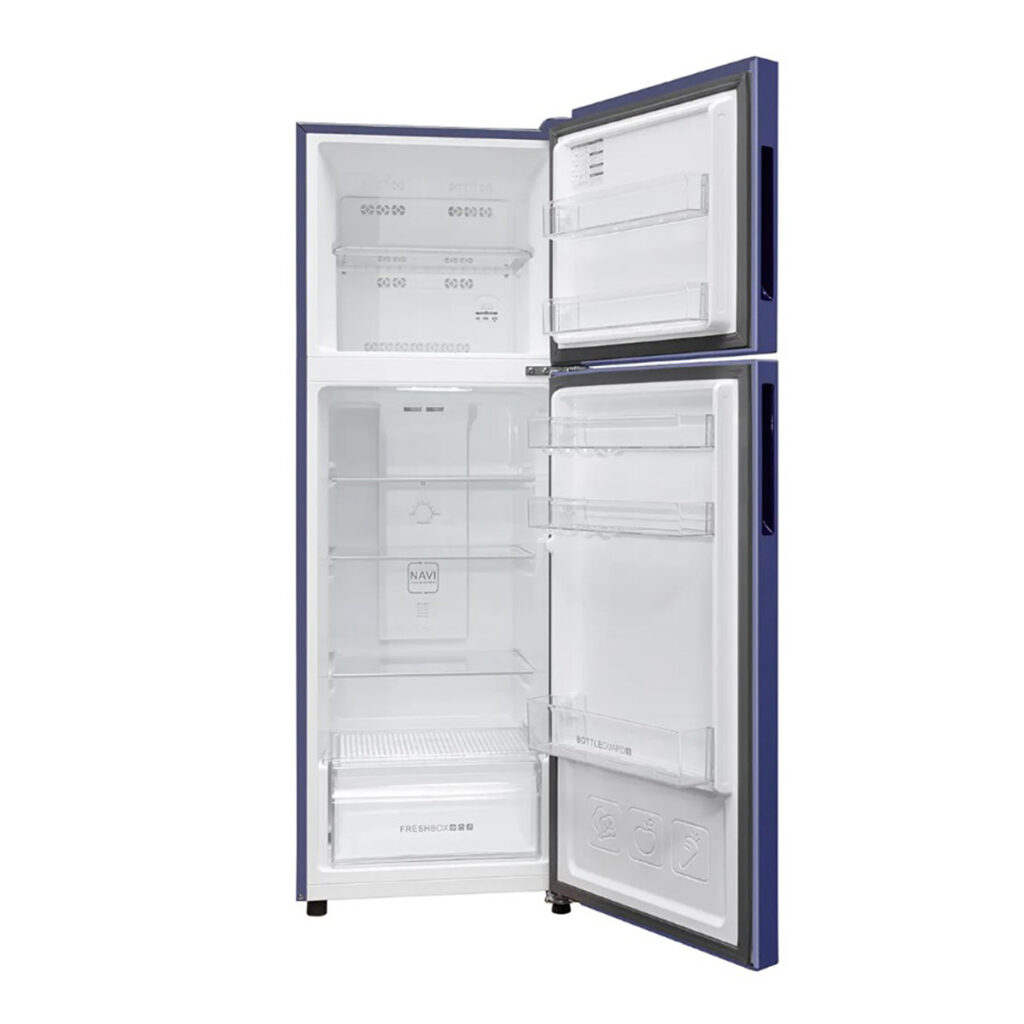 Haier 240 L 2 Star Frost Free Twin Energy Saving Top Mount Refrigerator (HRF-2902ERB-P, Radish Blue)