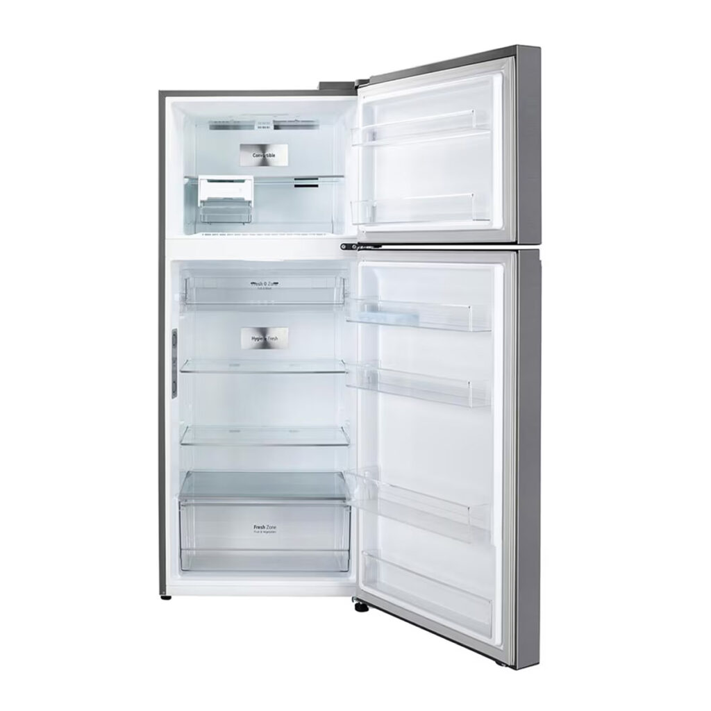 LG 466 L 2 Star Double Door Refrigerator with Smart Inverter Compressor (GL-T492MPZY, Shiny Steel)