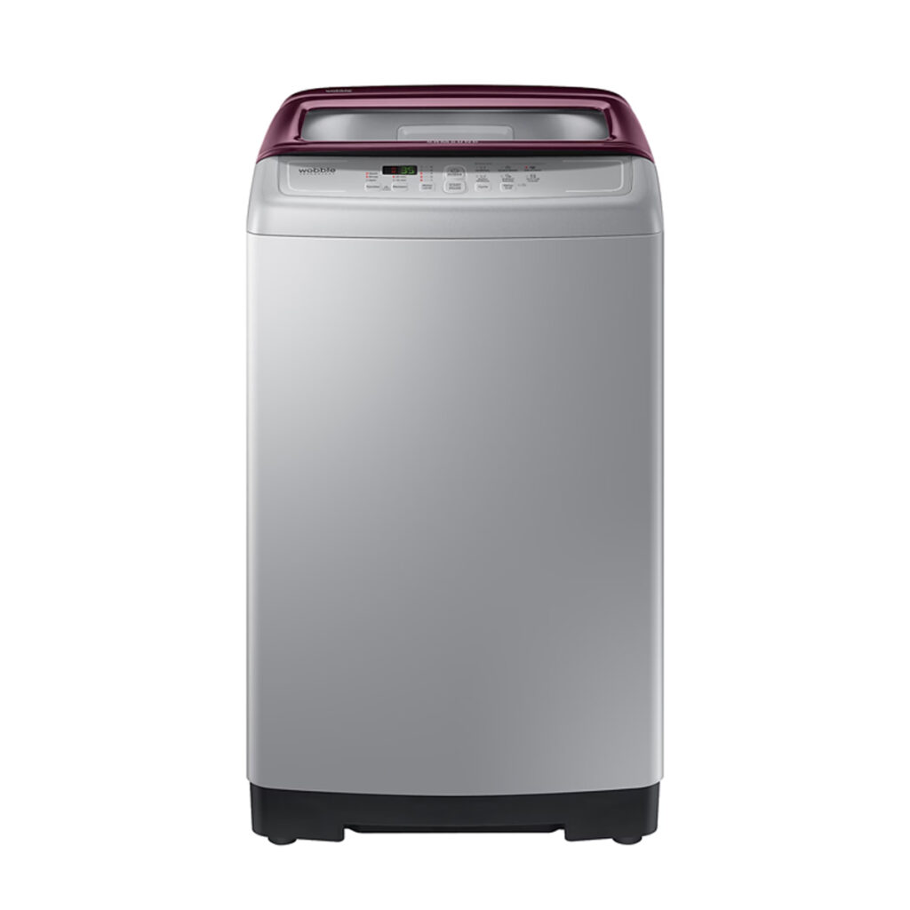 Samsung 7.0 kg Fully Automatic Top Load Washing Machine with Wobble Technology (WA70A4022FS, Silver)