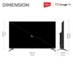 Impex 55 inch UHD Smart LED TV with Android 14 & Dolby Atmos (evoQ 55S4RLC3,Black)