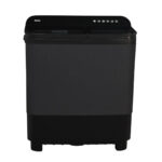 Haier 10Kg Semi-Automatic Washing Machine With Toughened Glass (HTW100-178BKN,Black)