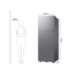 Samsung 330 L 3 Star Bespoke AI Double Door Refrigerator (RT34DG5A4DSL, Real Stainless)
