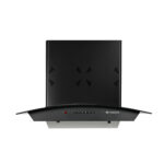 Faber 60 cm Auto Curved Clean Chimney (HOOD ACE PRO 3D IN HC PB FL BK 60, Black)