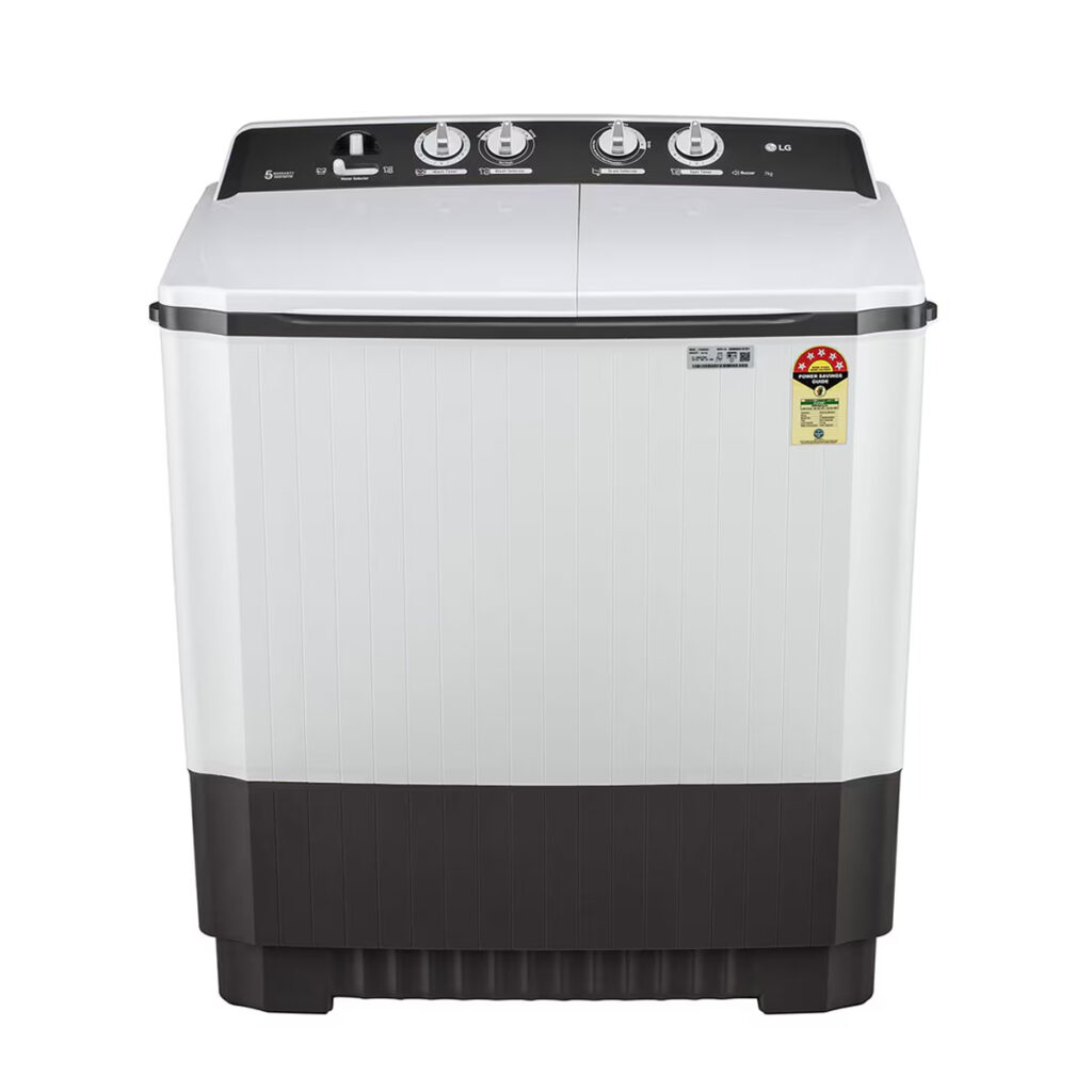 LG 7Kg 5 Star Semi Automatic Washing Machine (P7010NGAZ, Dark Grey)