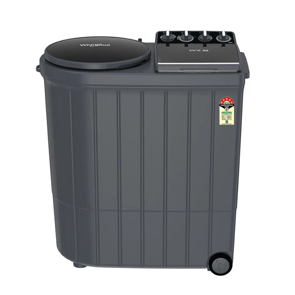 Whirlpool 9Kg 5Star Semi Automatic Top Load Washing Machine (Ace XL, Grey Dazzle)