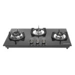 Faber Hob 3 Burner Auto-Ignition (SUPERIA HT763 BR AI, Black Glass)