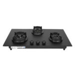 Faber Hob 3 Burner Auto-Ignition (Della HD783 CI AI, Matt Finish)
