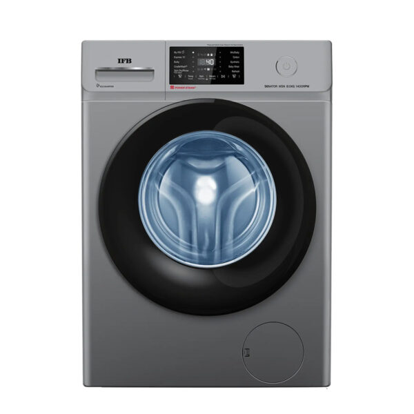 IFB 8 kg 5 Star Front Load Fully Automatic Wi-Fi Washing Machine, RPM 1400(Senator MSN 8014, Metallic Silver)
