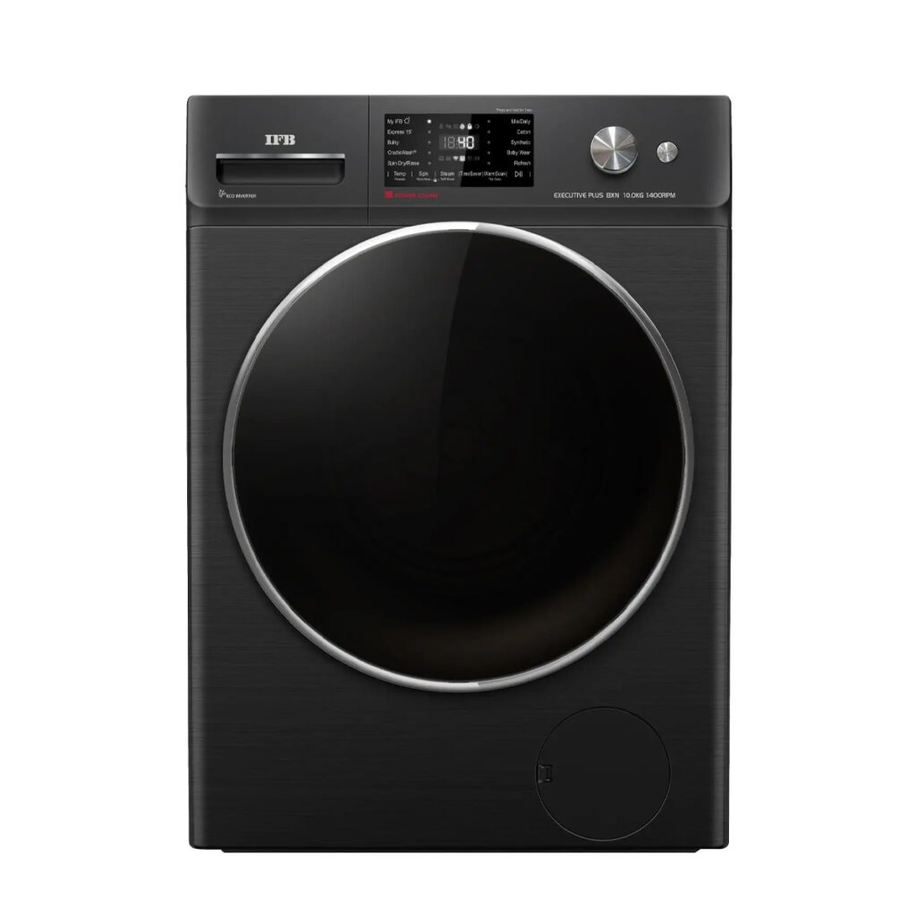 IFB 7 kg 5 Star Front Load Fully Automatic WIFI Washing Machine, RPM 1200(Black Hairline Finish, Black with Hairline finish)