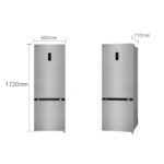 LG 340L3 Star Bottom Freezer Refrigerator, Door Cooling, Wi-Fi Convertible, (GL-B382DPZX,Shiny Steel)