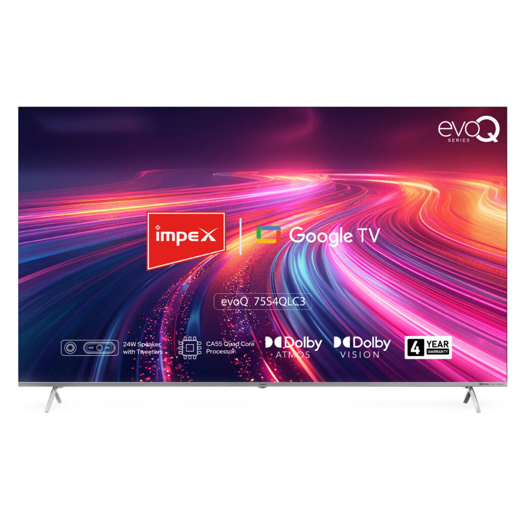 Impex evoQ 75 Inch UHD Android LED TV (75S4QLC3)