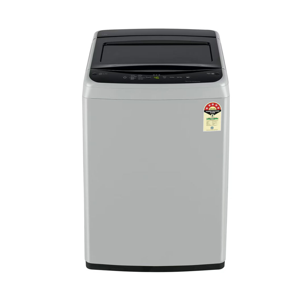 LG 7.5 Kg 5 Star Fully Automatic Top Load Washing Machine (T75VBSF1Z,Middle Free Silver)
