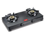Prestige Svachh Neo Toughened Glasstop Gas Stove with Liftable 2 Burners (GTSN 02, Black)