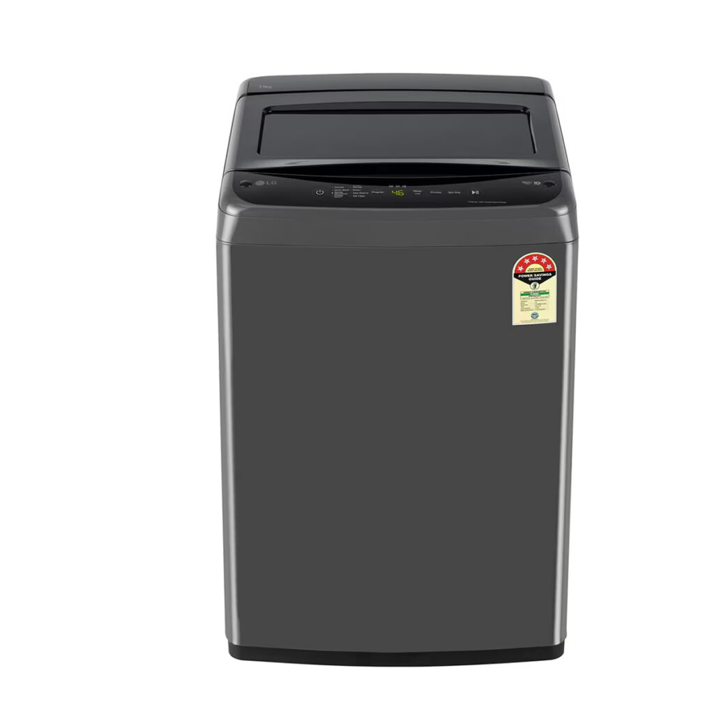 LG 7.5 Kg 5 Star Full Automatic Top Load Washing Machine, Smart Inverter Motor (T75VBMB1Z,Middle Black)