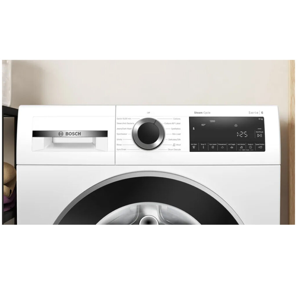 BOSCH 9 Kg Series 6 Fully Automatic Front Load washing machine,1200 rpm (WGA14200IN, White)